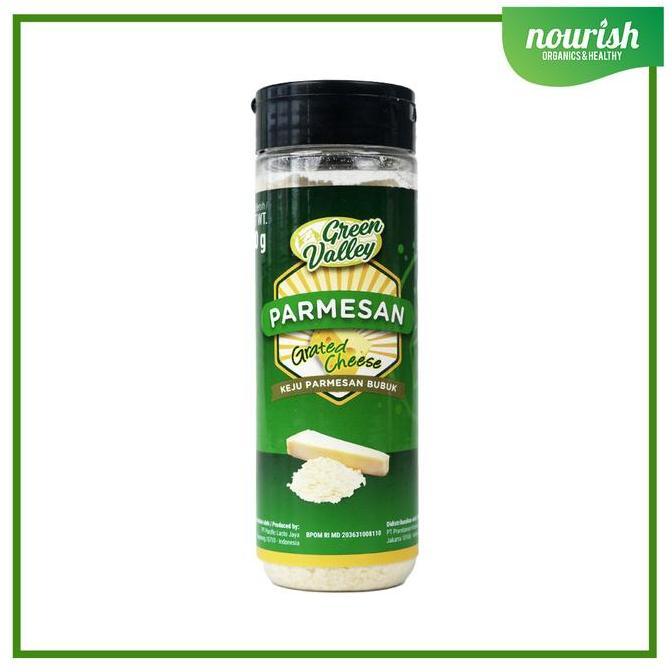 Alami- Green Valley Grated Parmesan Cheese / Keju Parmesan Bubuk, Halal 80G
