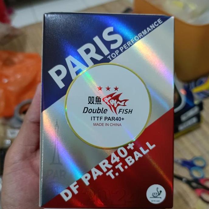 BOLA TENIS MEJA DOUBLEFISH PARIS ORIGINAL
