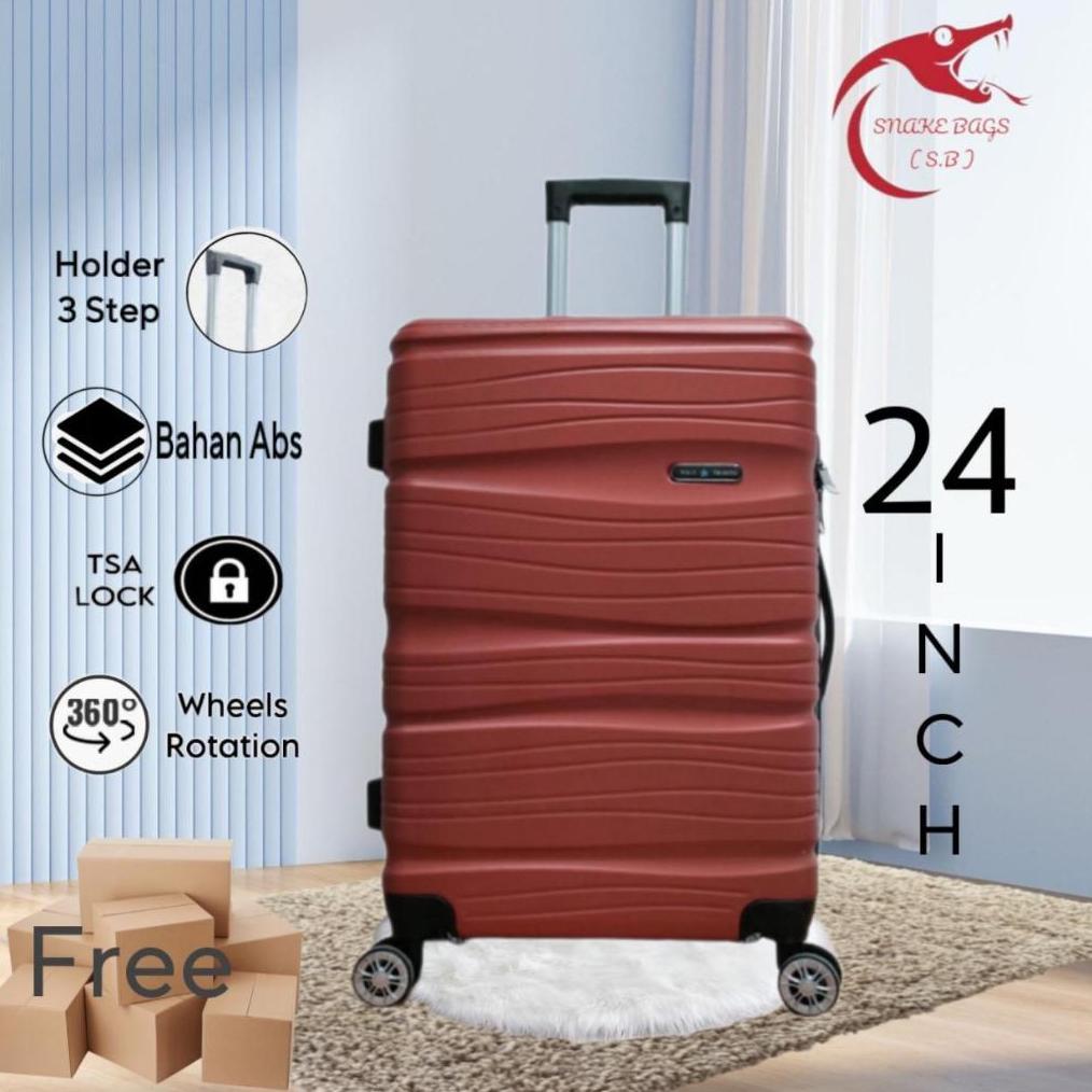 EXCLUSIVE` MERDEKA SALE KOPER 24 INCH KOPER BAGASI BISA COD, Tahan banting, anti air dan ringan 805 