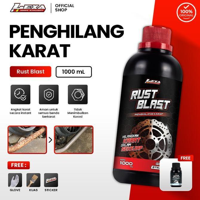 Carecar- [Bonus Cairan Anti Karat] Lexa Rust Blast | Rust Remover Penghilang Karat Mesin Motor Mobil
