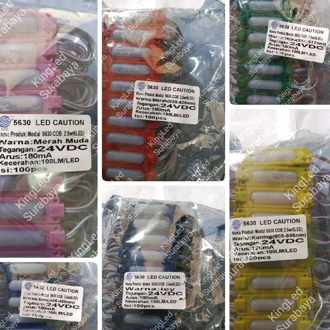 NEW Modul Dof SMD 5630 6 LED 24V Tipe 7619 Waterproof SMD5630