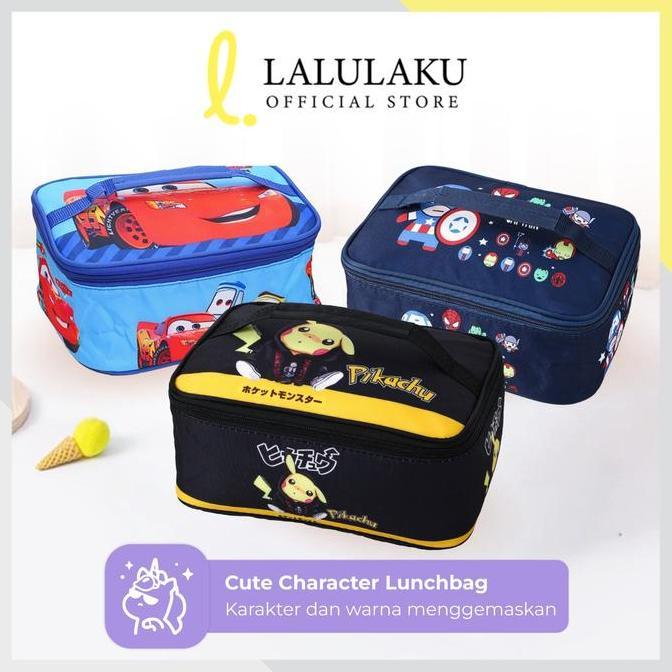 Saveulti- Tempat Bekal Karakter Lunch Bag Handel Tas Bekal Anak Tk Sd Paud Anak Laki-Laki Perempuan