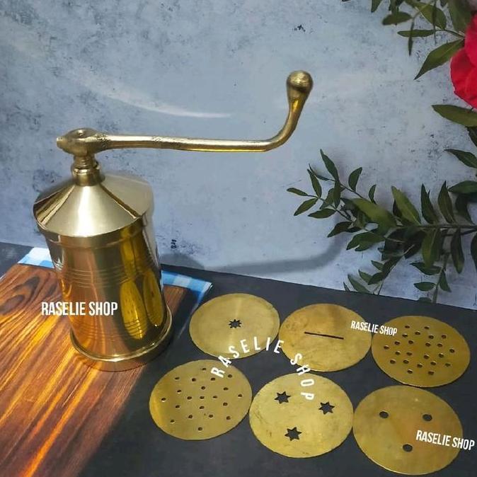 BEBAS ONGKIR - Set 6 motif Cetakan Kue Akar Kelapa Ulat Sutra Putu Mayang Kuningan Cookies Biscuits 