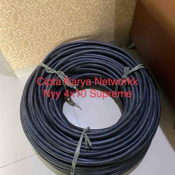 Promo Kabel Supreme Nyy 4x10 Engkel / Tufur Supreme 4x10 Potongan / NYY 4x10 mm Supreme Diskon