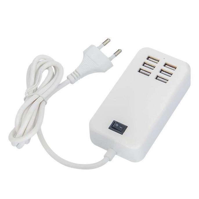 Lansungkirim- Adaptor Usb Charger 6 Port / Charger Usb 6 Port / Travel Usb