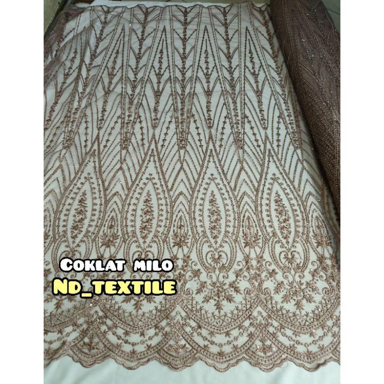 Saless Kain Tile Payet Spangel/Sequin Payet/Tile Sequin/Bahan Kebaya