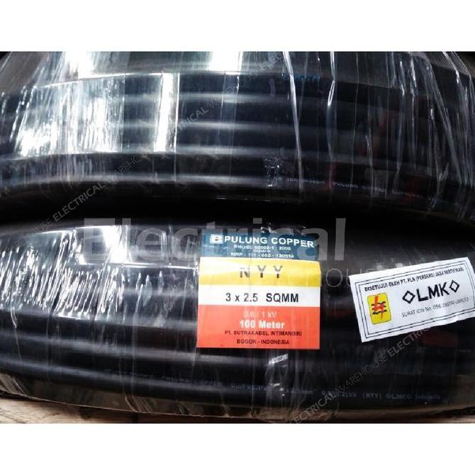 Promo Kabel NYY 3x2.5mm2 PULUNG 100 M (3x2.5mm 3x2.5 3x2,5mm 3x2,5) 100M Diskon