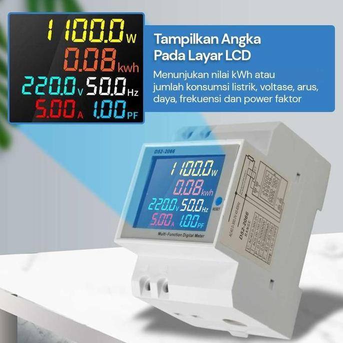 NEW kWh Meter Digital MCB Digital Pengukur Meteran Listrik PLN Digital 1P