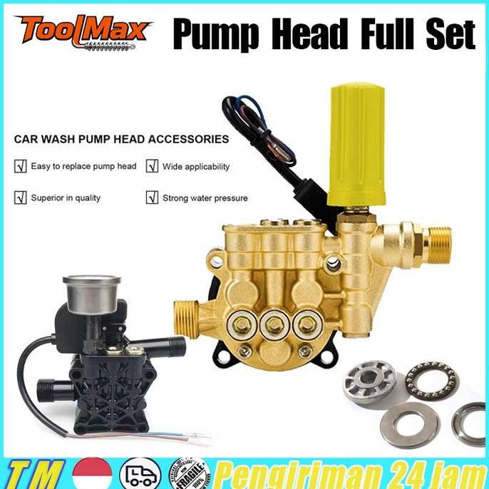 1800W Kepala Pompa Pencuci Tekanan Aksesori Pompa Pencuci Tekanan Untuk Mesin Cuci Mobil Perakitan K