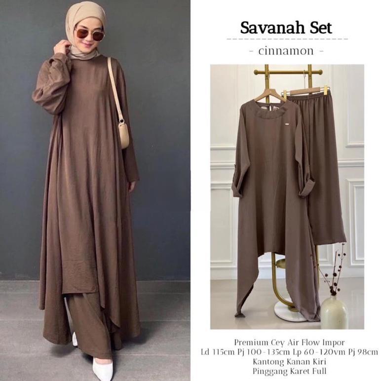 NEW PRODUCT SAVANA ABAYA TUNIK SYARI - ONE SET TUNIK JUMBO + ROK