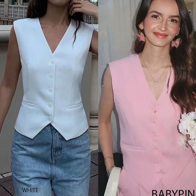 Vest Rompi Atasan Wanita Panjang Basic