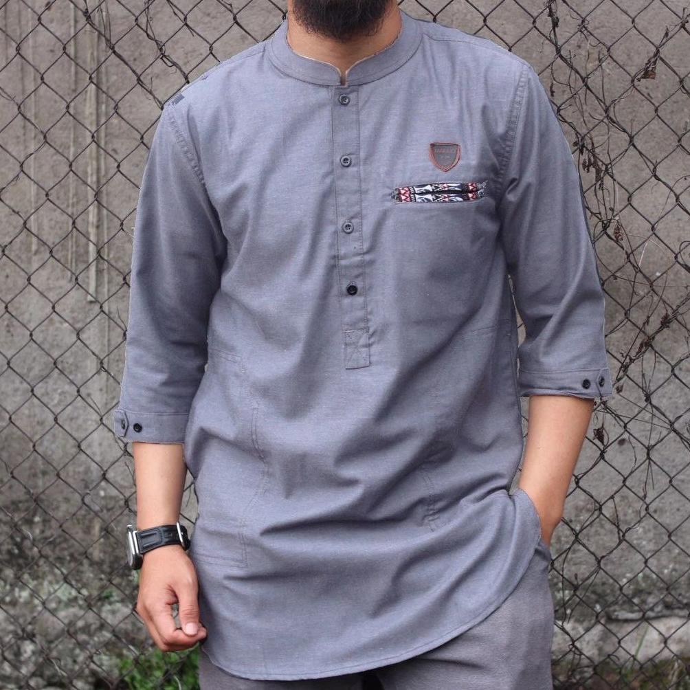PREMIUM BAJU KOKO MUSLIM PRIA KUALITAS PREMIUM SUPER / BAHAN KATUN OXFORD / KOKO SYUBBANUL MUSLIMIN 