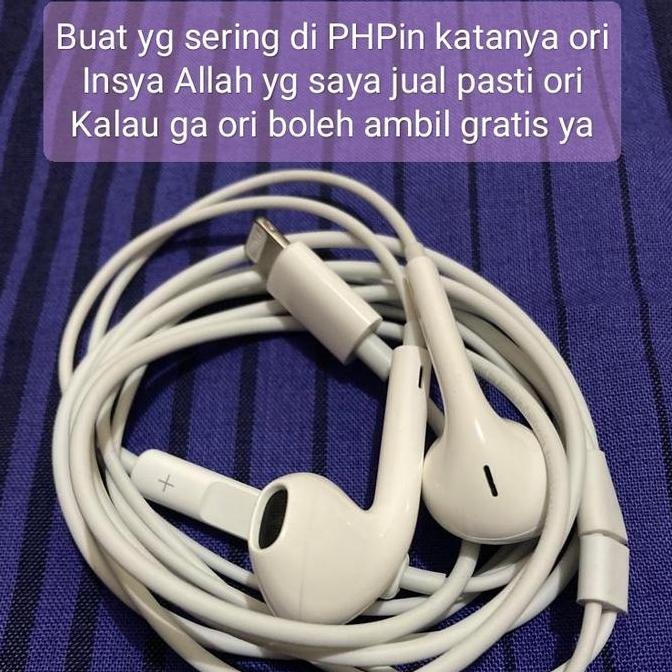 tamiyangaleri - headset earpod iphone 7 original copotan dijamin