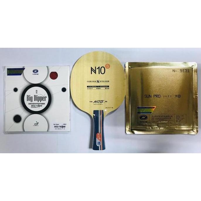 PROMO Setup Tenis Meja Pingpong Yinhe N10s Big Dipper Sun Pro Soft Full Set