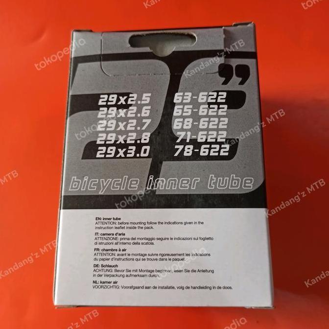 Vittoria Ban Dalam Sepeda 29 X 2.50 - 3.00 Pentil Kecil Presta