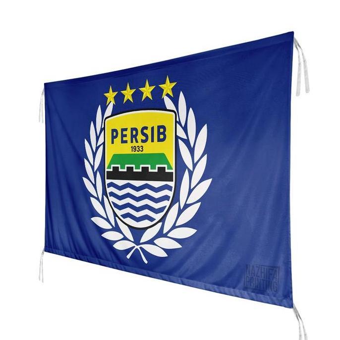 Festwid- Nazhifa Printing - Bendera Persib Maung Bandung Bobotoh Suporter, Ukuran Kecil - Besar