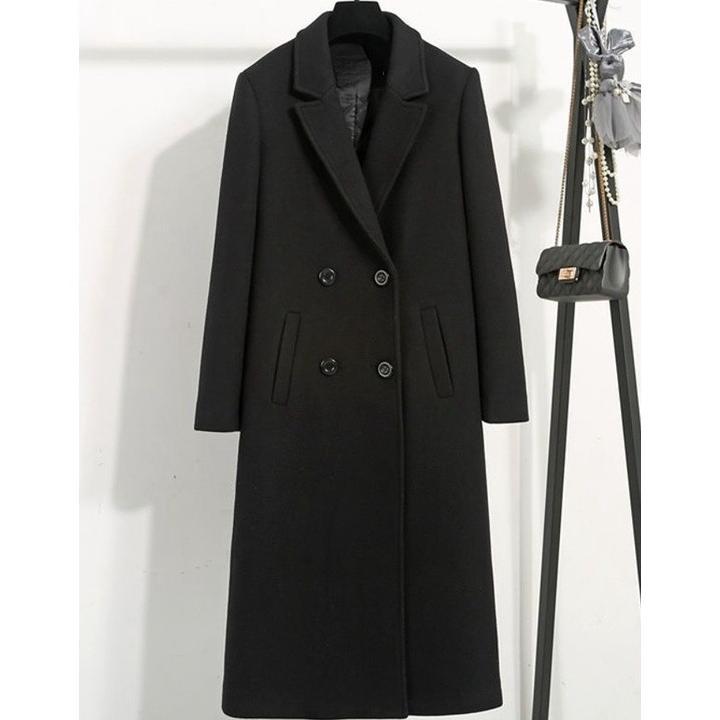 Blazer Outer Panjang Wanita Korea / Jas Fleece Musim Dingin Premium S-5XL