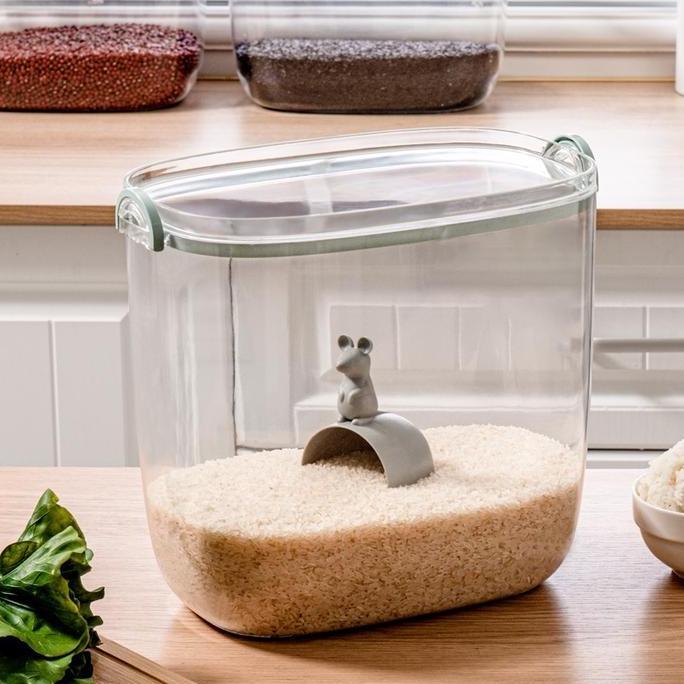 Dispenser Beras Rice Dispenser Tempat Wadah Penyimpanan Beras Rice Bucket