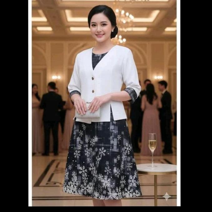 Promo Dress blazer 1579 / dress blazer 1 set scuba import Diskon