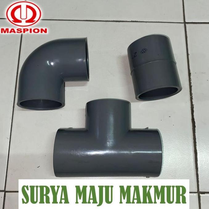 SAMBUNGAN PIPA 2 INCH MASPION AW KENI 2 INCH TEE 2 INCH SOK 2 INCH MASPION AW L T ELBOW LBO