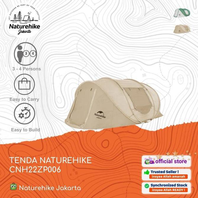 Terlaris Tenda Otomatis 3 4 Orang Tunnel Camping Naturehike Cnh22Zp006