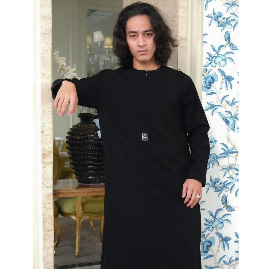 BEST SELLER JUBAH PRIA GAMIS PRIA SELIMFIT JUBAH ZAYEN HITAM JUBAH PRIA MUSLIM JUBBA MODEL TERBARU B