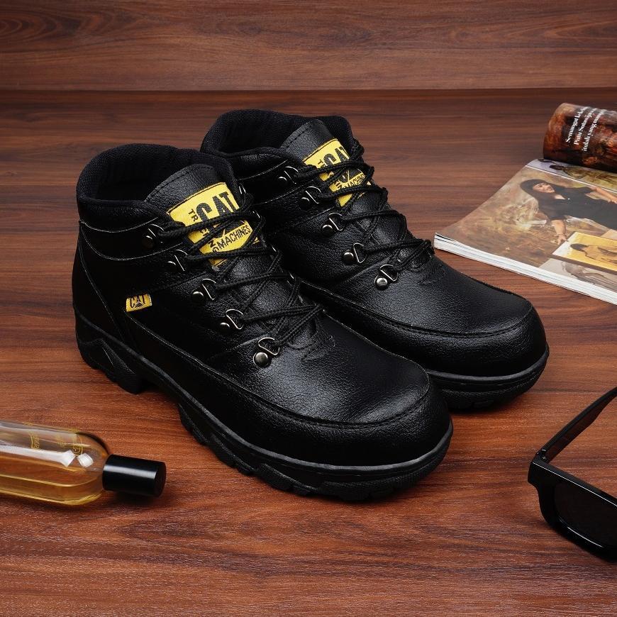 cuci gudang sepatu safety pria boot ujung besi cat sopi septi boots proyek kerja lapangan sefty outd