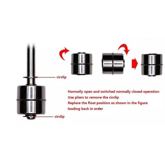 Lansungkirim- Float Level Switch Stainless Steel L / Water Level Switch Type L