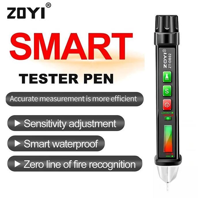 Irontime- Zoyi Zt-Db02 Tester Pen Tespen Non Contact Ac Voltage 12V-1000V