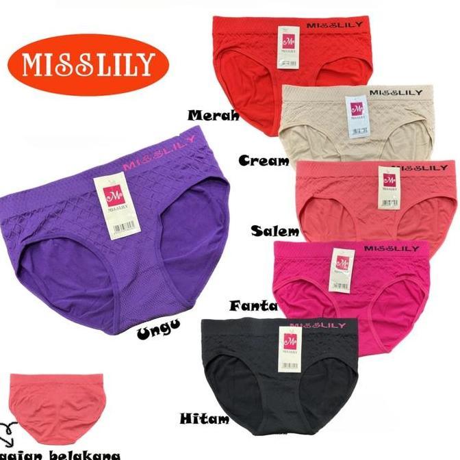 PROMO 6PCS 3PCS Celana Dalam Rajut Import/ CD Rajut Misslily