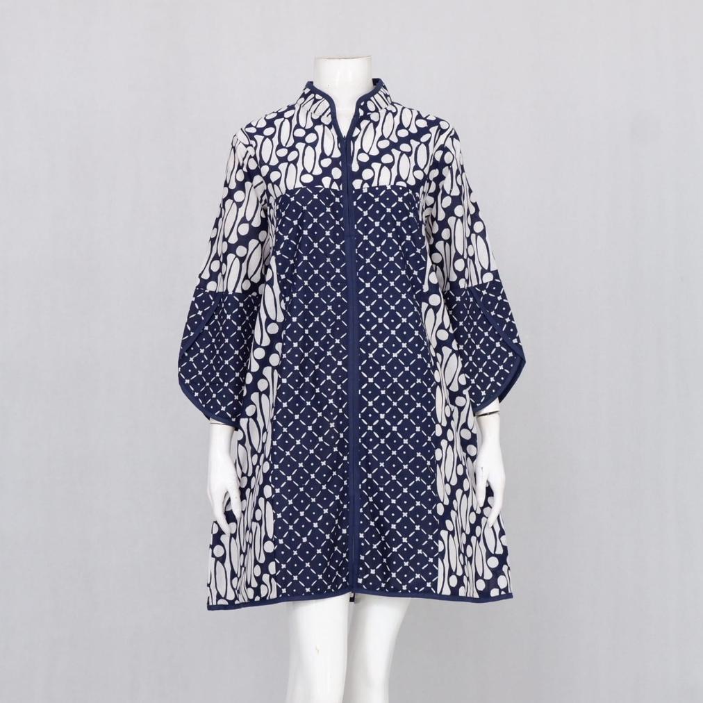 NEW ELZAEDA TUNIK BATIK JUMBO LD 110, 120, 130, 140, 150CM BUSUI RESLETING DEPAN