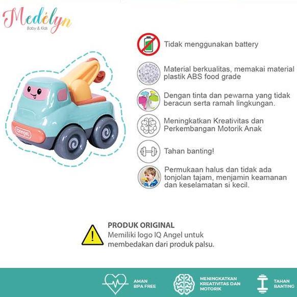 Kitwill- Medelyn Mainan Anak Mobil Kendaraan Lucu Bisa Jalan Tahan Banting Abs Eco Friendly Bpa Free