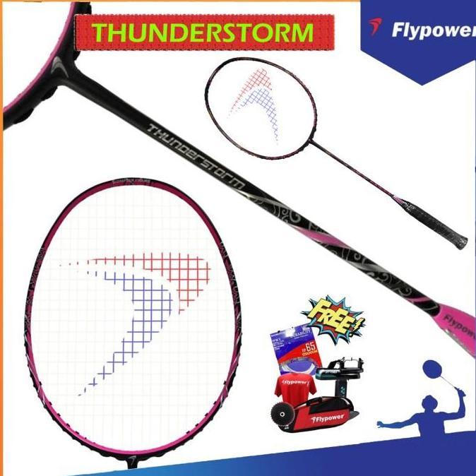 Promo FLYPOWER THUNDERSTORM RAKET BADMINTON ORIGINAL Diskon