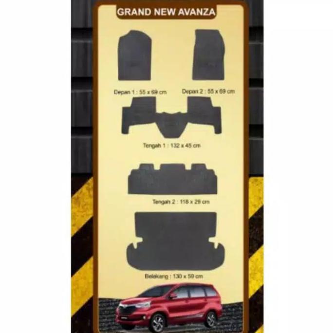 TERBARU - karpet karet alas lantai mobil grand new avanza 2015 - 2018 full set