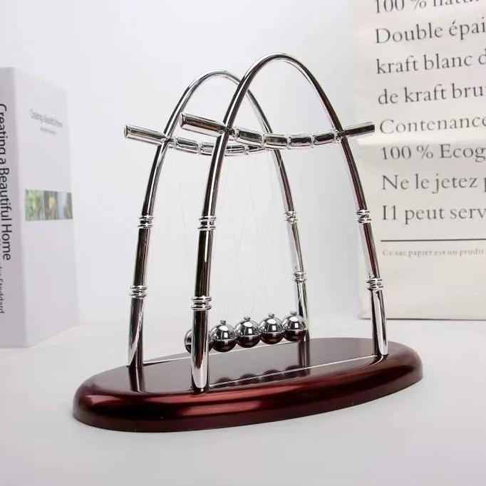Slowby- Newton'S Cradle Pajangan Meja Pendulum Newton Hiasan Meja