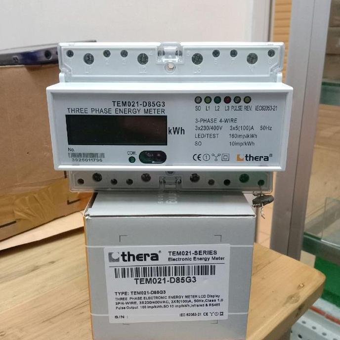 kWh meter Thera 3phase TEM021-D85G3 digital LCD Direct