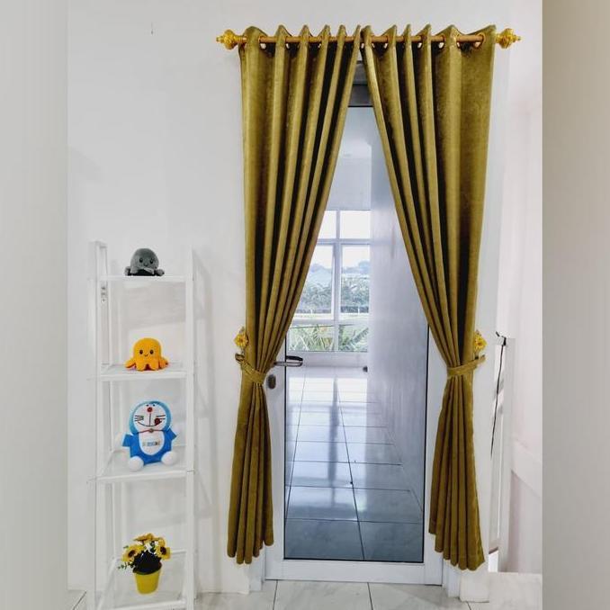 Instancodbisa- Gorden Ruang Tamu - Hordeng Ruang Tamu Mewah - Korden Pintu Blackout Minimalis