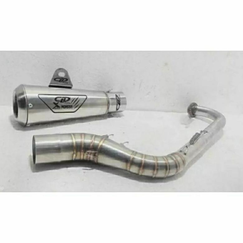 Bergaransi Knalpot Cld X Monster/Laser Inlet 38 Beat Karbu Mio Vario Scoopy Nmax Aerox
