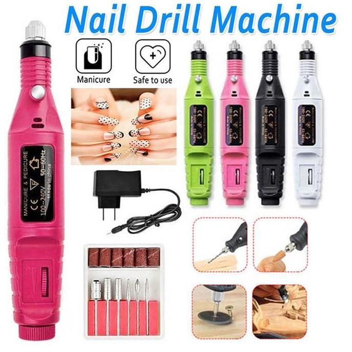 Cod,Bisa- Bor Mini / Alat Ukir Grafir / Gerinda Listrik Mini / Pen Ukir / Pedicure Manicure Machine 