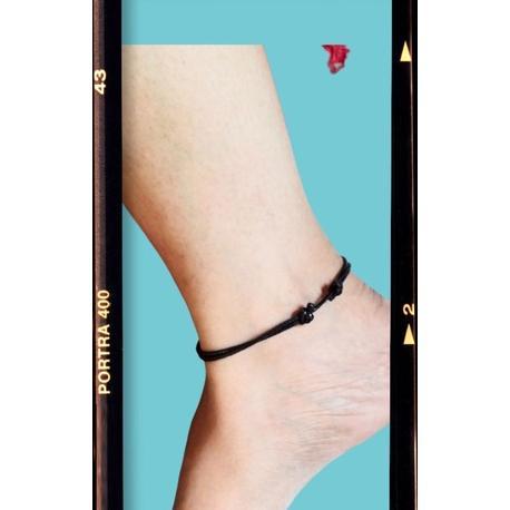 Terlaris Gelang Kaki Tali Hitam/Gelang Kaki Tali Korea/Gelang Kaki Pria Wanita/Agam Aksesoris