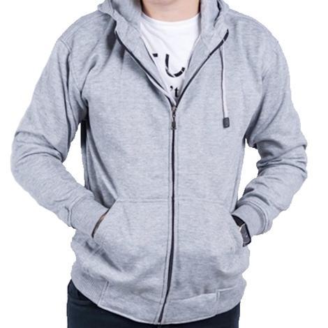 NEW PROMO Jaket Sweater Polos Hoodie ZIPPER ukuran S M L XL XXL Pria dan wanita - Hitam