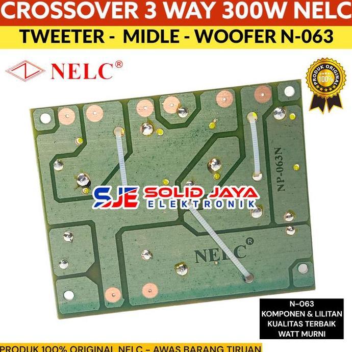 Crossover 3 Way Pasif Tweeter Midle Woofer Cross Over Pasif Nelc 063
