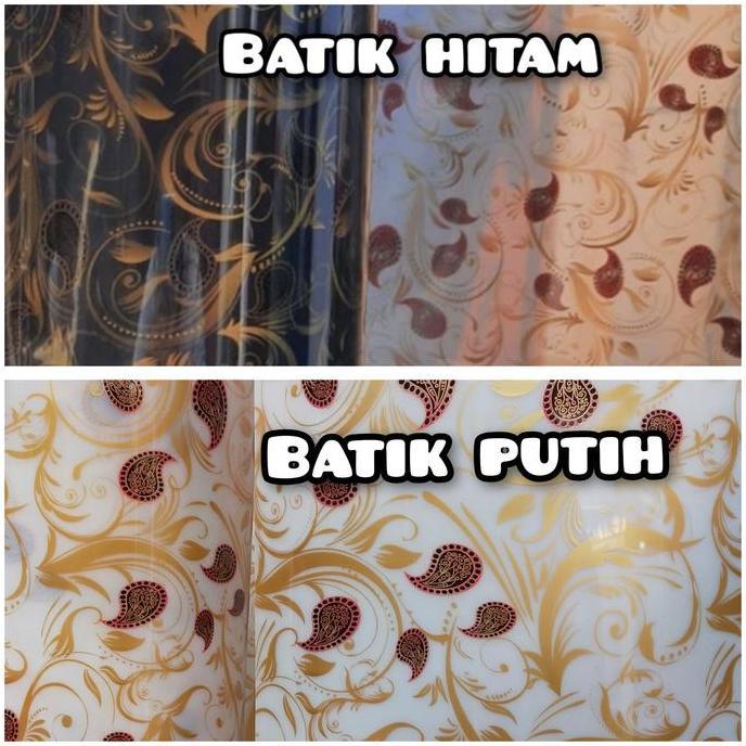 Slowby- Fiber Pagar Plastik Penutup Pagar Hitam Motif Batik Harga Permeter
