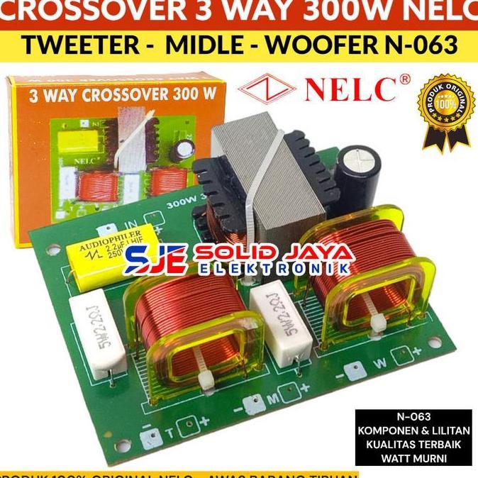 DV74 - CROSSOVER 3 WAY TWEETER MIDLE WOOFER 300W N063 NELC - CROSOVER NELC TWETER MIDDLE VOCAL WOFER