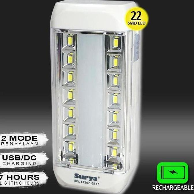 Lightwoll- Lampu Emergency Led Surya Sql L 2207 Emergency Lamp Surya