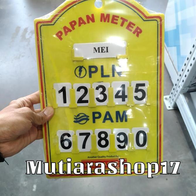 =+=+=+] Papan Angka PLN / papan tempel meter PLN