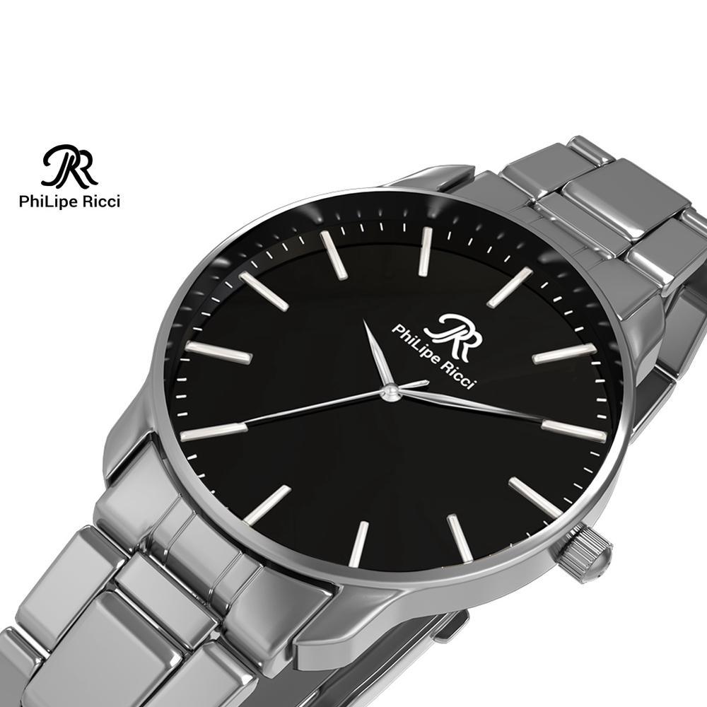 Favorit Philipe Ricci Jam Tangan Pria Besi Rantai Analog Original Pr15 Free Box