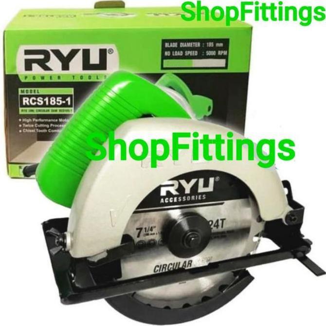 Supertool- Ryu Circular Saw 7" Circle Gergaji Sirkel Potong Kayu 185 2 Rcs 185 1