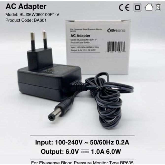Elvasense Adaptor BA601 A - Adaptor Tensimeter Elvasene BP635 Adapter