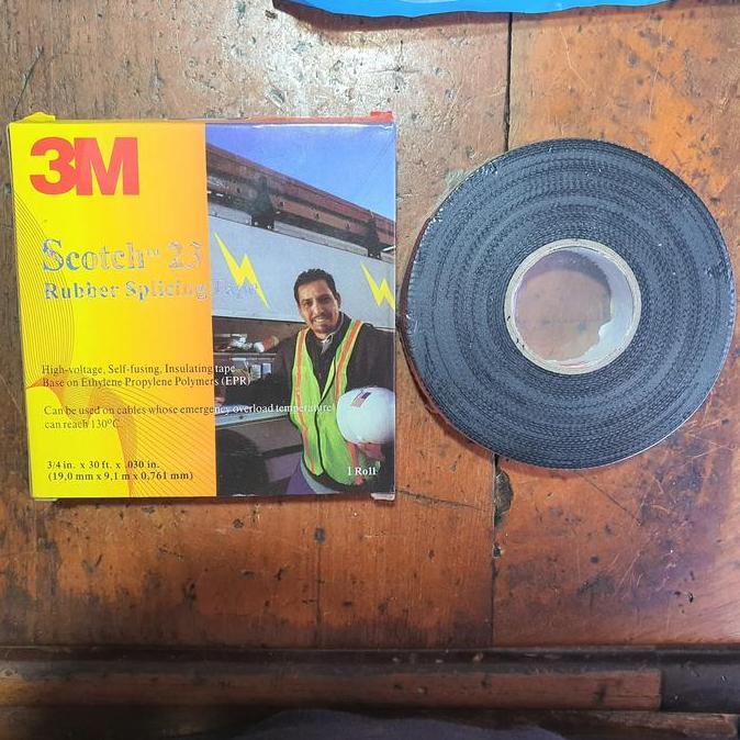 Panelfiks- Isolasi 3M Scoth 23 / Rubber Tape 3M /Rubber Splicing Tape Tahan Panas